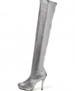 Sexy Tall Silver Boots