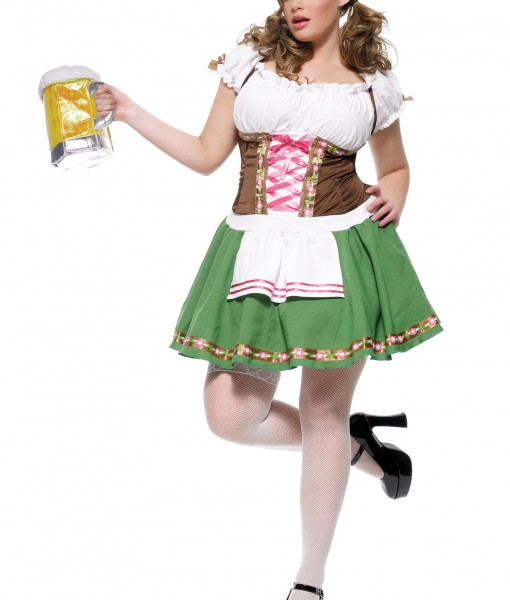 Plus Size German Beer Girl Costume