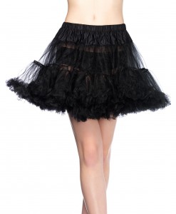 Plus Size Black Tulle Petticoat