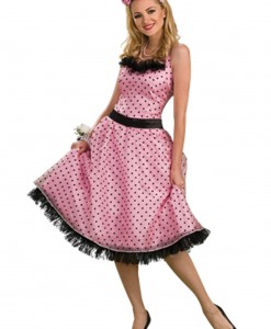50s Polka Dot Prom Dress