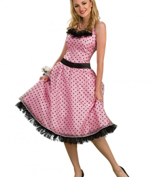 50s Polka Dot Prom Dress