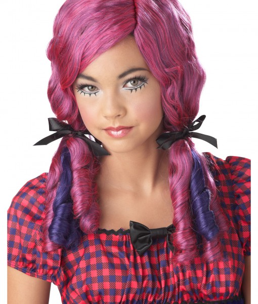 Pink / Purple Doll Curls Wig