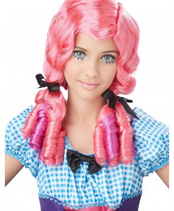 Pink Doll Curls Wig