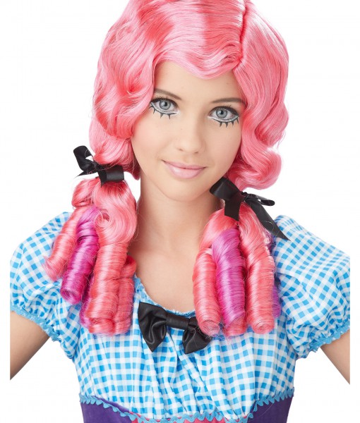 Pink Doll Curls Wig