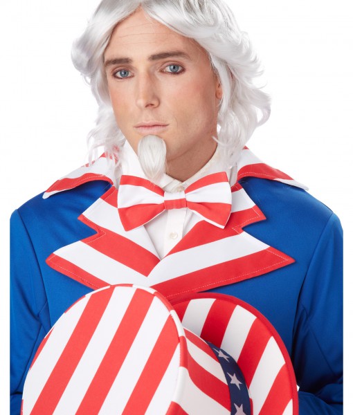 Uncle Sam Wig and Chin Patch