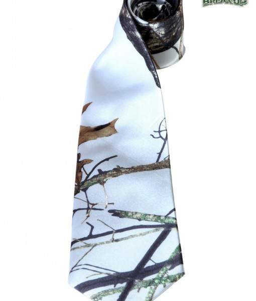 White Mossy Oak Self-Tie Windsor