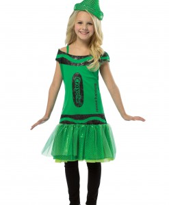 Child Crayola Glitz Emerald Dress