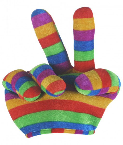 Rainbow Peace Sign Hat