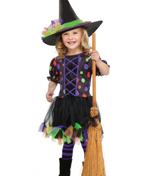 Toddler Polka Dot Witch Costume