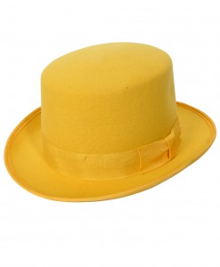 Yellow Wool Top Hat