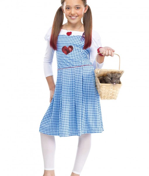 Girls Sequin Heart Kansas Girl Costume