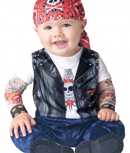 Baby Born to be Wild Biker Costume