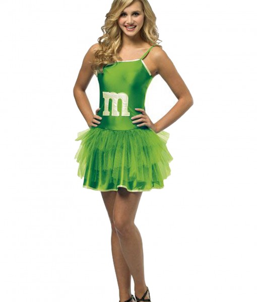 Teen Green M&M Party Dress