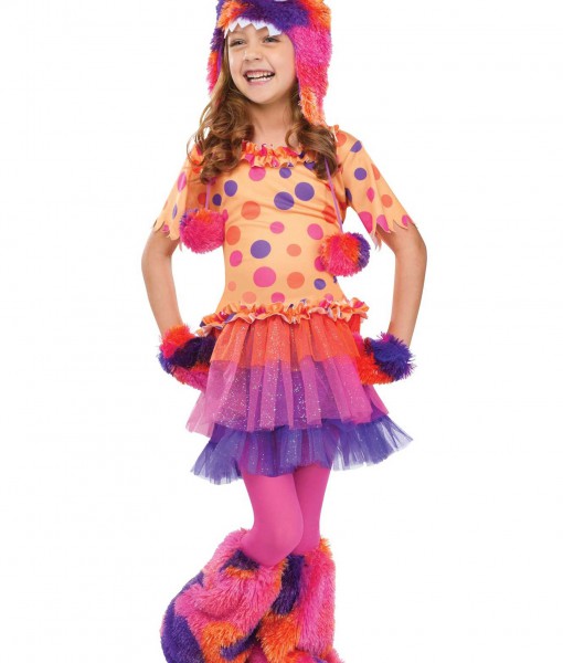 Girls Fuzzy Fifi Monster Costume