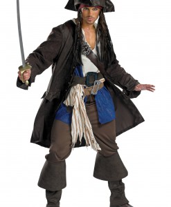 Plus Size Prestige Captain Jack Sparrow Costume