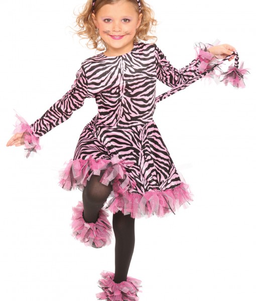 Girls Pink Tiger Costume