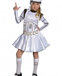 Storm Trooper Girls Dress Costume