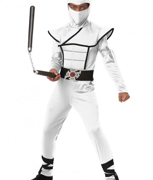 Child White Stealth Ninja Costume