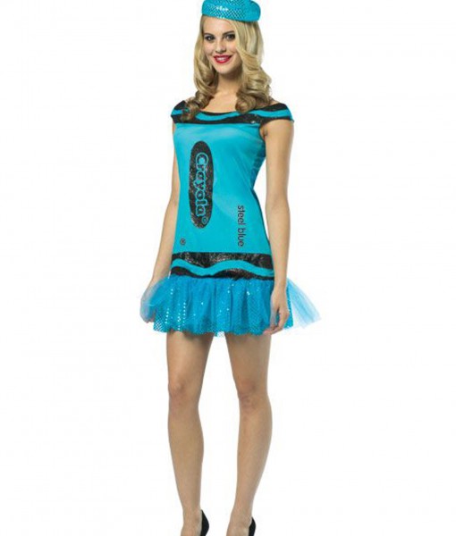 Teen Crayola Steel Blue Glitz Dress