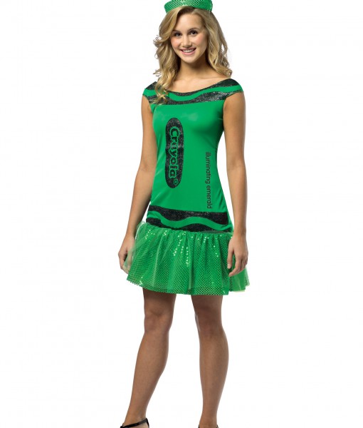 Teen Crayola Emerald Glitz Dress