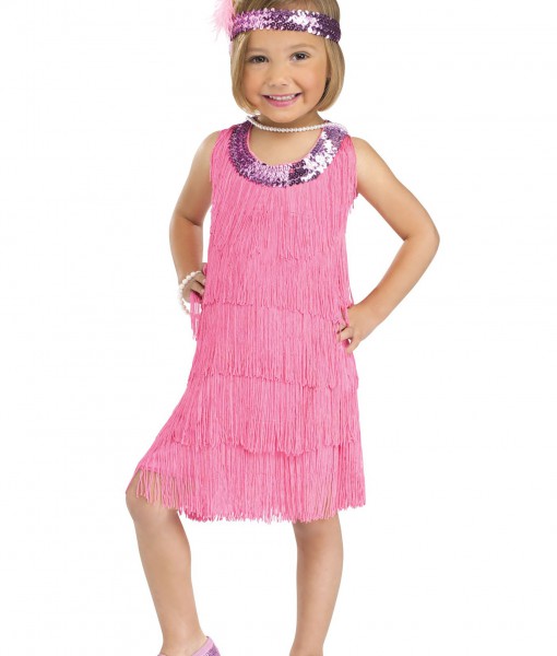Child Pink Flapper Costume