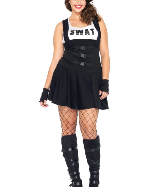 Plus Size Sultry SWAT Costume