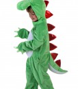 Child Green Dinosaur w/ Red Spikes