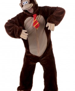 Adult Brown Gorilla w/ Tie Costume