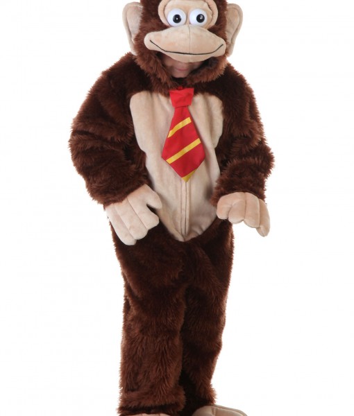 Child Brown Gorilla w/ Tie Costume