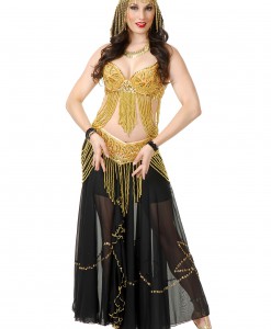 Golden Belly Dancer Costume