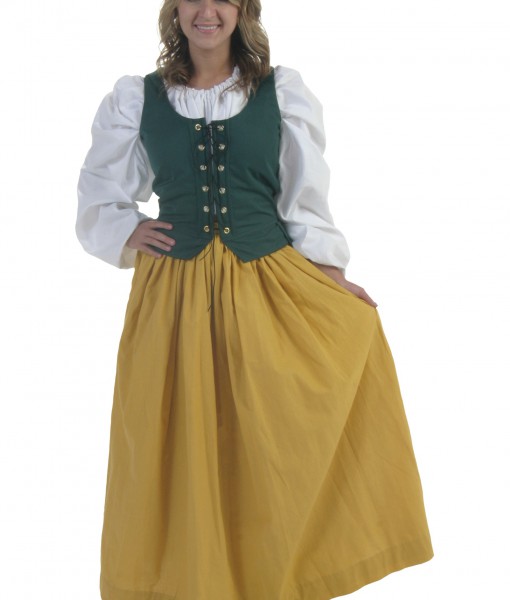 Gold Peasant Skirt