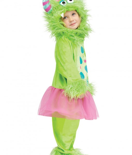 Toddler Terror in a Tutu Green Costume