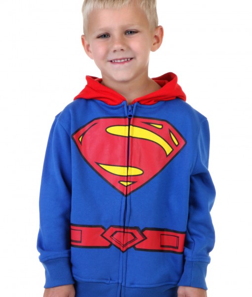 Toddler Superman Logo Costume Hoodie