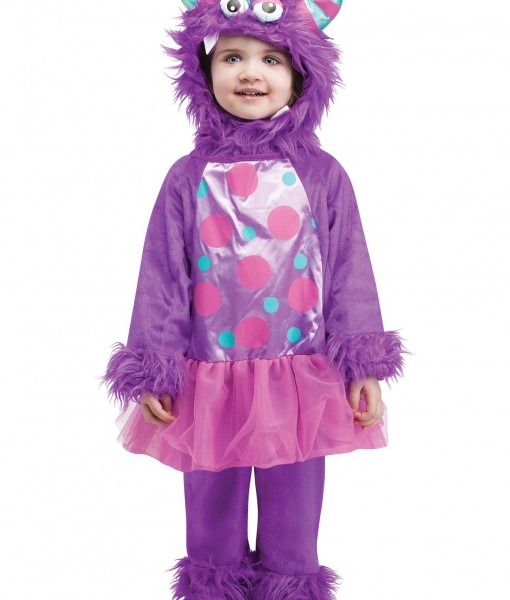 Toddler Terror in a Tutu Purple Costume