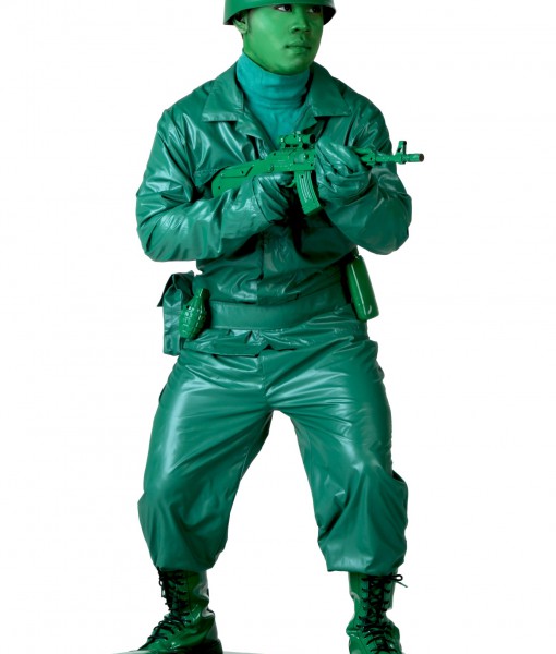 Plus Size Green Army Man Costume