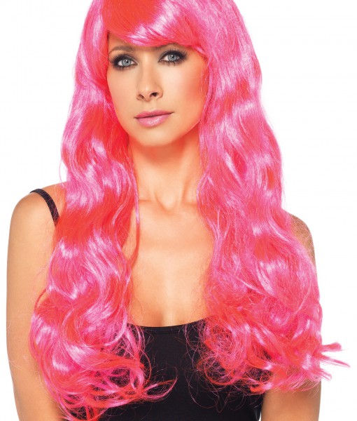 Neon Pink Long Wig