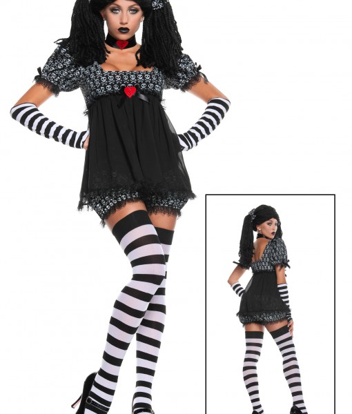 Exclusive Sexy Gothic Rag Doll Costume
