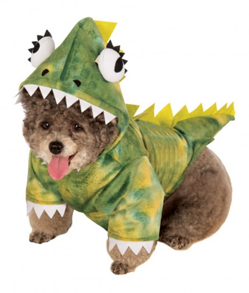 Green Dinosaur Hoodie Pet Costume