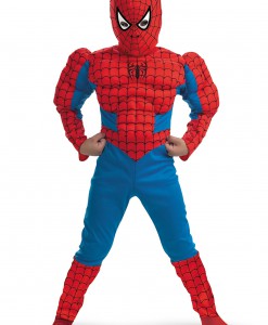 Kids Deluxe Muscle Spiderman Costume