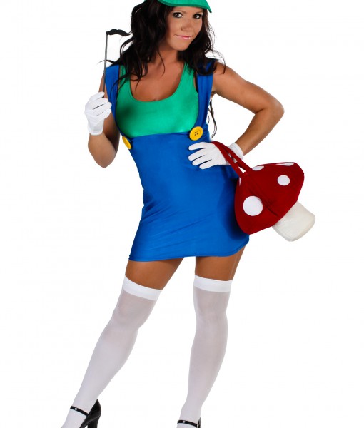 Plus Size Sexy Green Plumber Costume