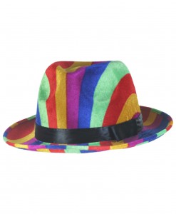 Rainbow Fedora Hat