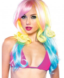 Carousel Pastel Rainbow Wig