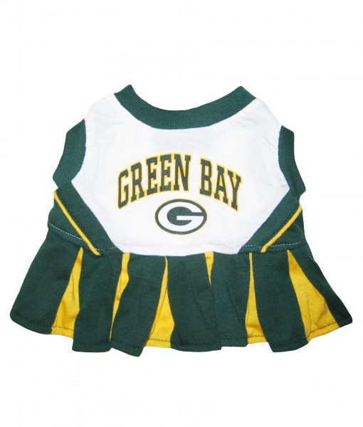 Green Bay Packers Dog Cheerleader Outfit