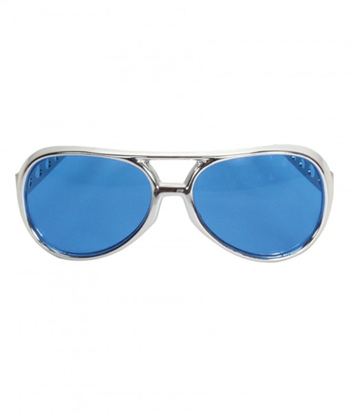 Rock & Roller Glasses Silver and Blue