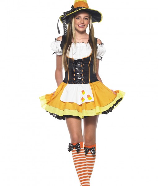 Teen Candy Corn Witch Costume