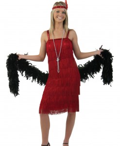 Miss Millie Red Flapper Costume
