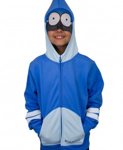 Boys Regular Show Mordecai Costume Hoodie