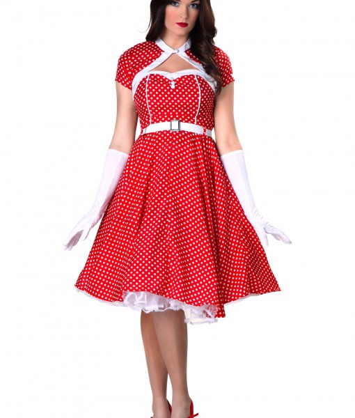 Plus Size 1950s Sweetheart Dress Costume