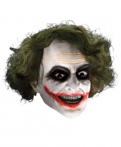 Adult Deluxe Joker Mask with Hair
