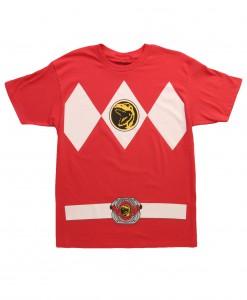 Red Power Ranger Costume T-Shirt